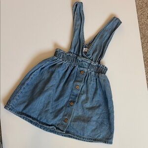 Zara Kids Denim Skirt with Suspenders